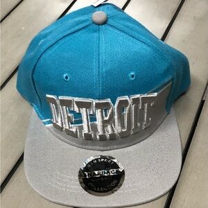 Detroit Lions Snapback Hat in Detroit Lions Blue and Gray
